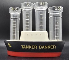 RARE Vintage J.S.N.Y #1189 Tanker Banker Coin Counter Ship Bank 