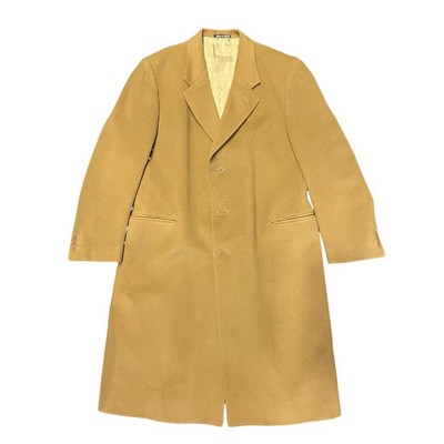 Bagnoli 90s Cashmere Wool Coat Size 56L Camel Italy Made | eBay