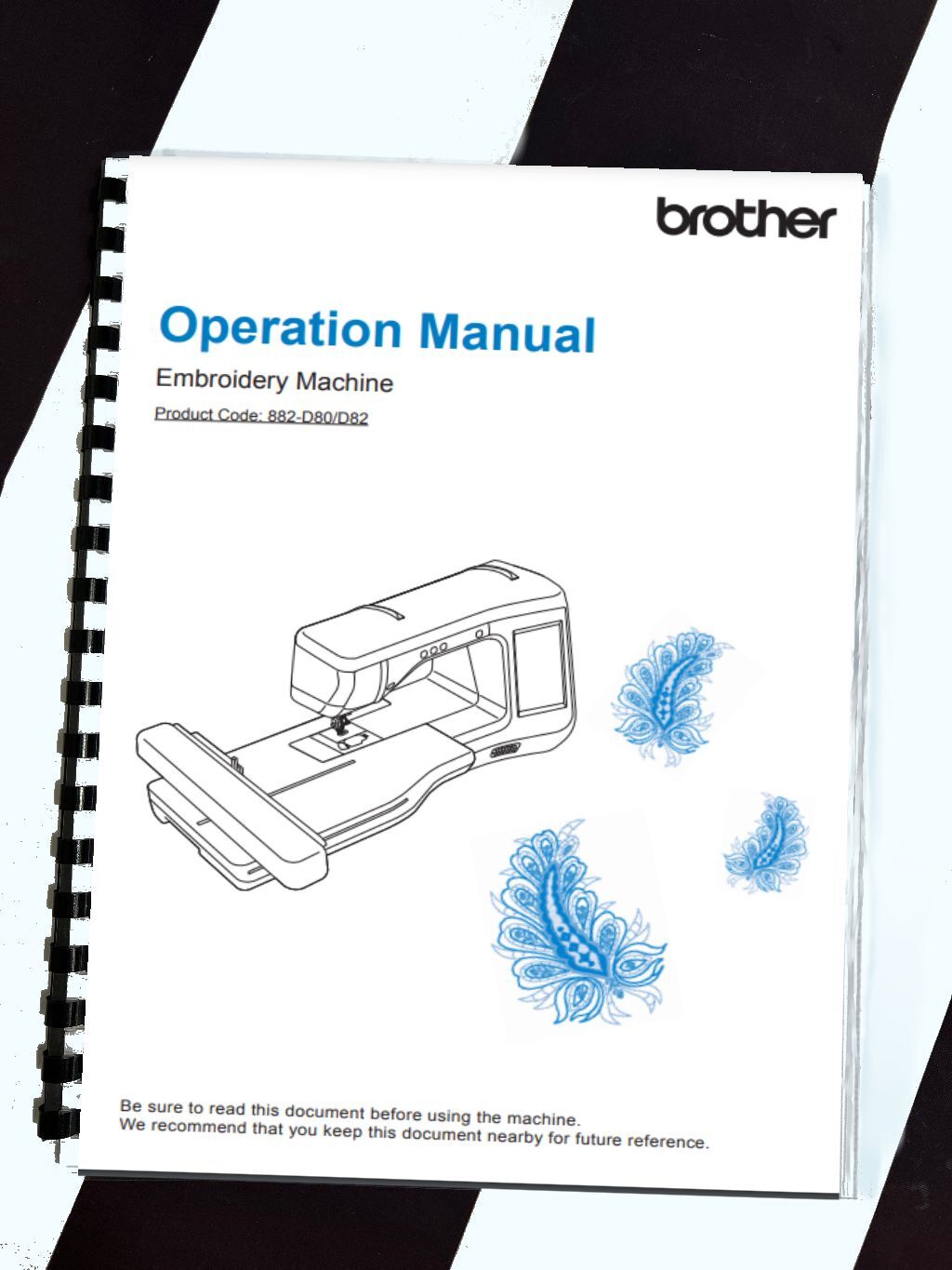 Brother Manual Reprint Innovis VE2200 Sewing Embroidery Machine Comb