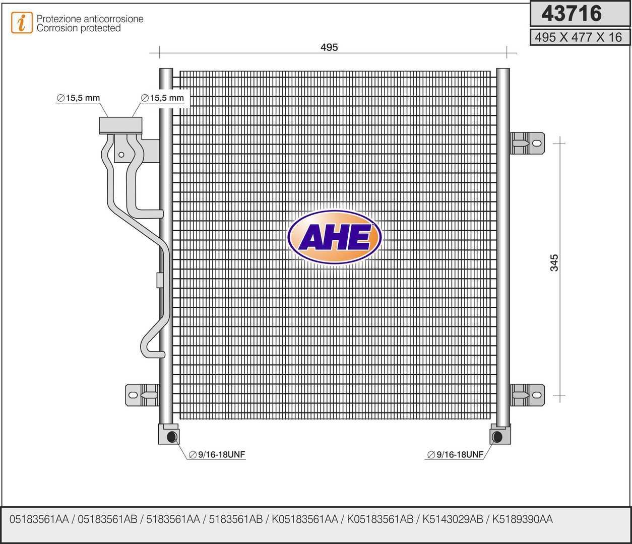 Condenseur de climatisation pour Jeep Grand Cherokee II 2.7 CRD 4x4