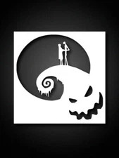 6x6 inch Custom Stencil, Nightmare Before Christmas, Reusable Stencils
