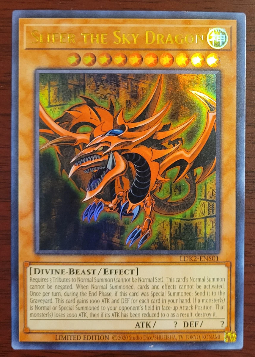 Slifer The Sky Dragon Yu-Gi-Oh! TCG Konami Rare Individual