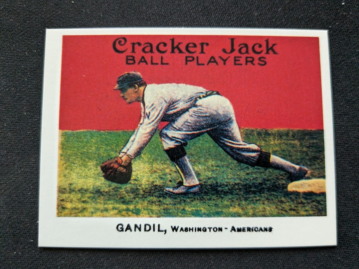 1915 Cracker Jack Reprint Baseball Card # 39 Chick Gandil