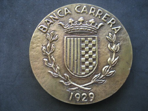 Bronze Medal Banca Carrera 1929 - Banco De Gerona 1972 - 第 2/2 張圖片