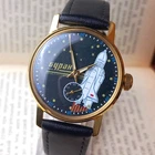 Soviet Men's Watch Pobeda Buran Vintage Mechanical Wristwatch Military Serviced