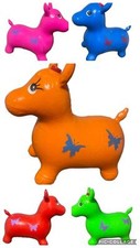 KIDS ANIMAL SPACE HOPPER INFLATABLE HORSE RIDE ON BOUNCY TOYS ANIMAL SOUND