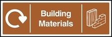 Building Materials (Landscape) Sign or Sticker - All Material & Size options.