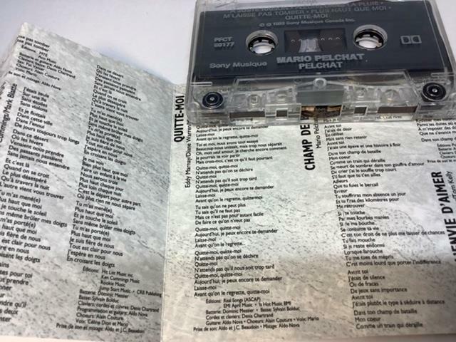 MARIO PELCHAT Audio Cassette Tape PELCHAT 1993 Sony Musique Canada