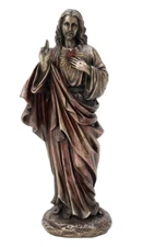 JESUS SACRED HEART BRONZE FACE STATUE