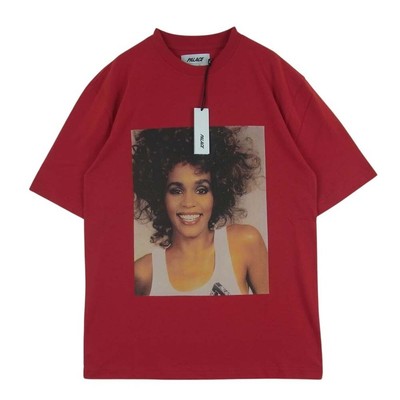 Palace Houston Photo T-Shirt Whitney Print Short Sleeve Red S 