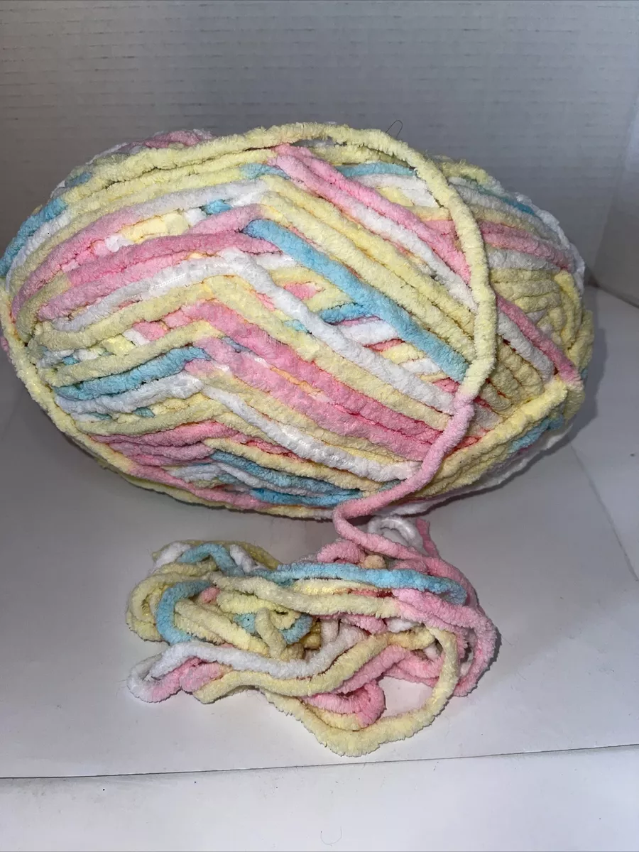 Bernat Baby Blanket Yarn 10.7 oz Skein Baby Blue Pink Yellow White