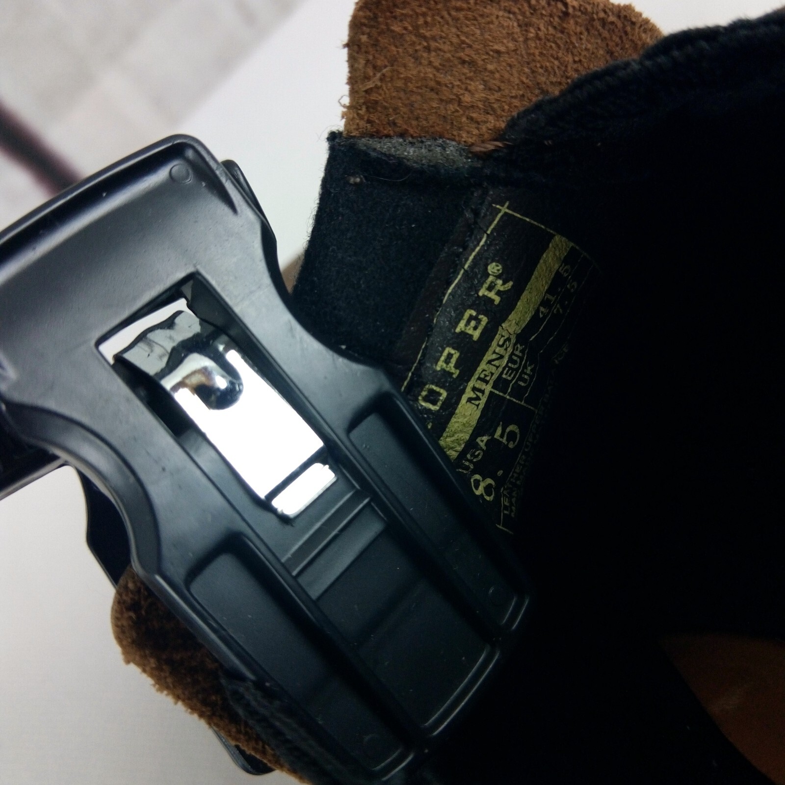 Roper Men's Performance Brown Leather Slip-On Sho… - image 9