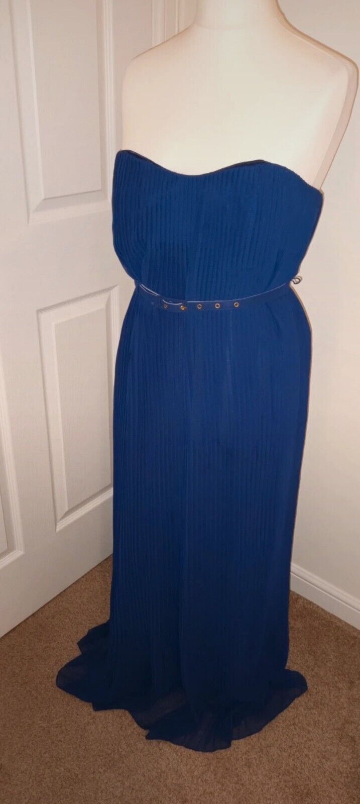 French Connection Size 10 Gorgeous Navy Pleated P… - image 2