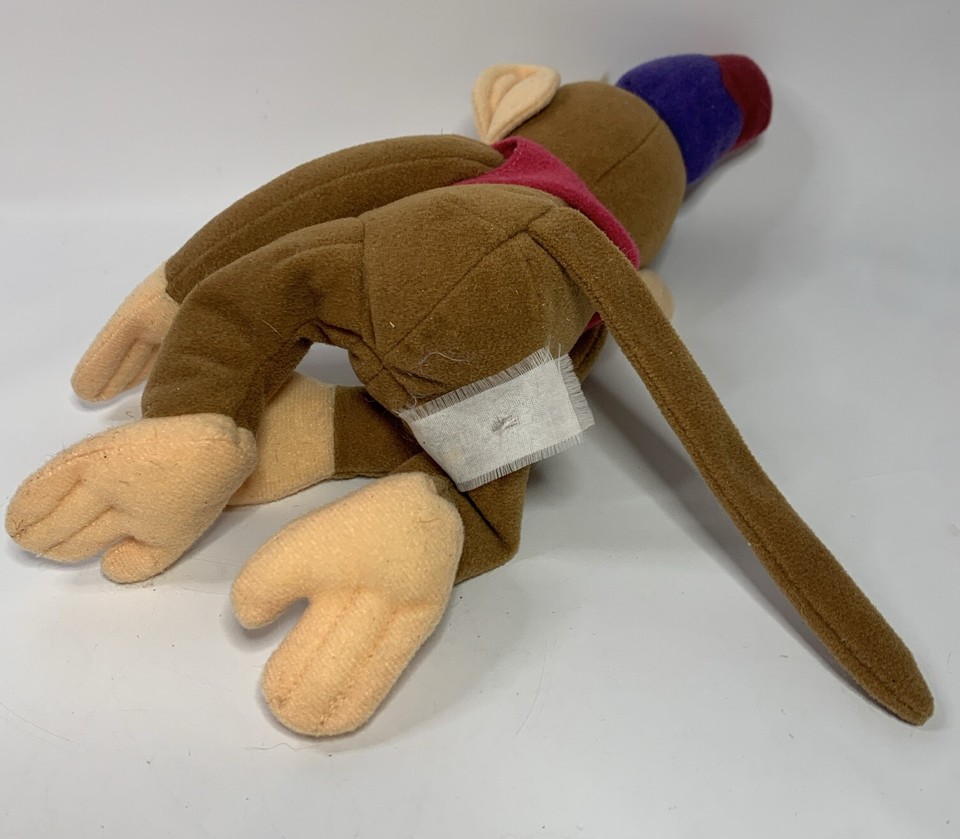 Walt Disney World 9" ABU Monkey Bean Bag Plush Aladdin Movie