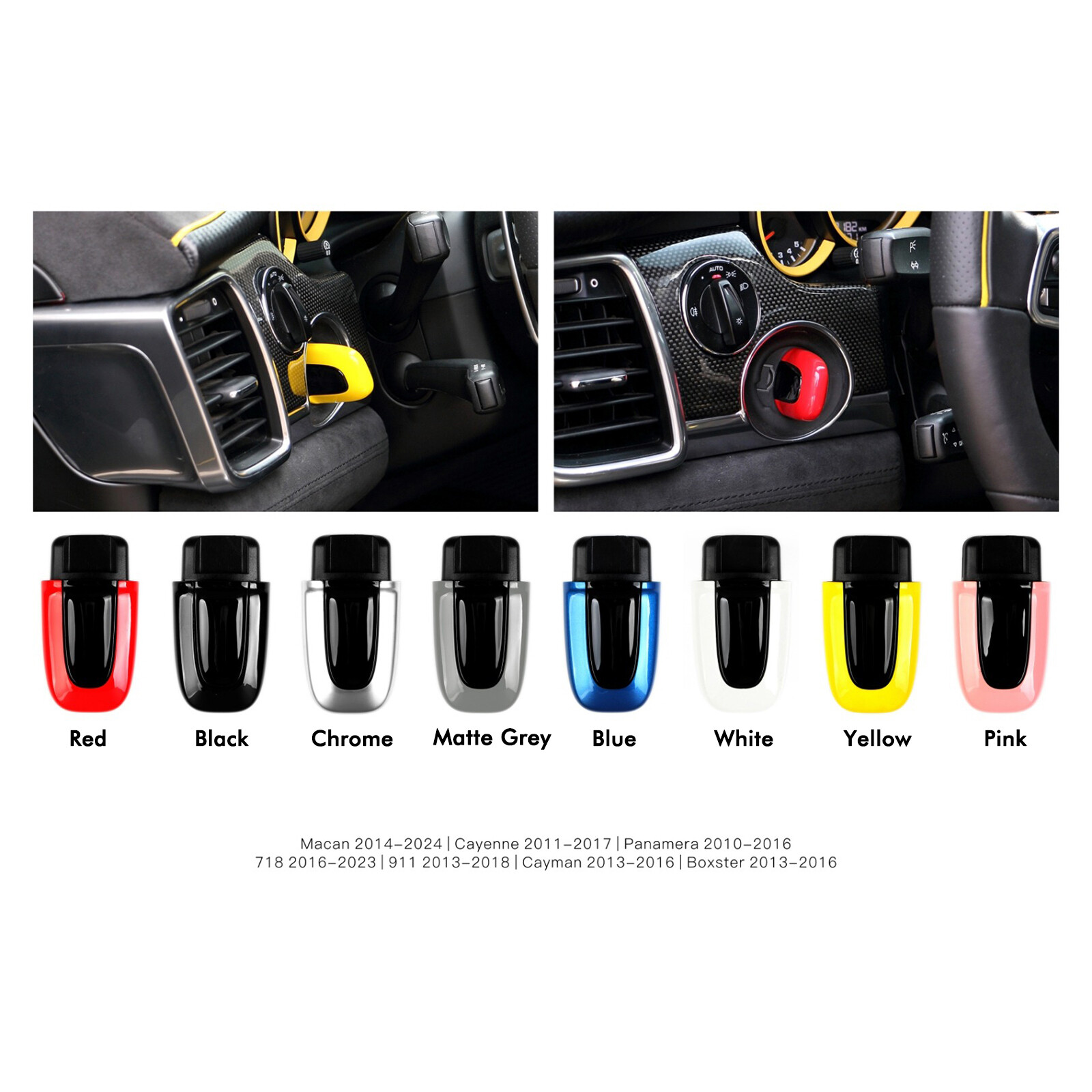 Car Starter Bracket Key Decorative Cover For Porsche Cayenne 2011-2017 2012