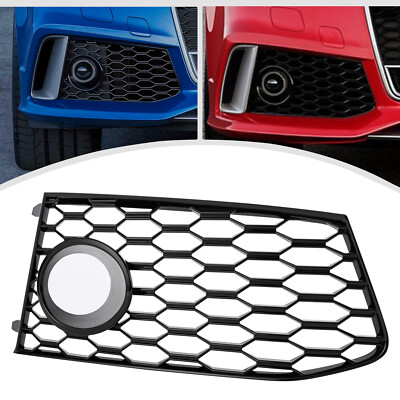 Audi RS7 2014-2018 Right Foglight Cover - Glossy Black Bumper Accessory