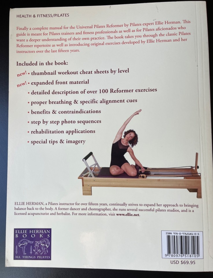 Ellie Herman's Pilates Reformer 2nd Edition VG Condition or Better