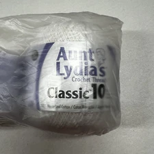 Lot of 3 Aunt Lydia's Crochet Thread White Size 10 Coats & Clark