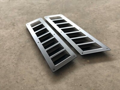 Custom Hood Vent Louver Cooling Panel Black Matte Powder Coating