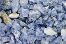 3 lbs Blue Calcite Rough Stones - Natural Crystal Mineral Rock Tumbling Mada 