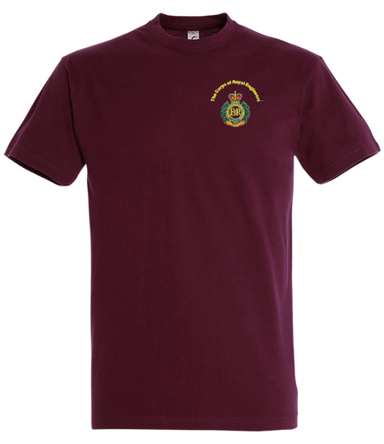 THE ROYAL ENGINEERS EMBROIDERED T-SHIRT - OFFICIAL UK MILITARY SAPPER T-SHIRTS - Picture 3 of 4