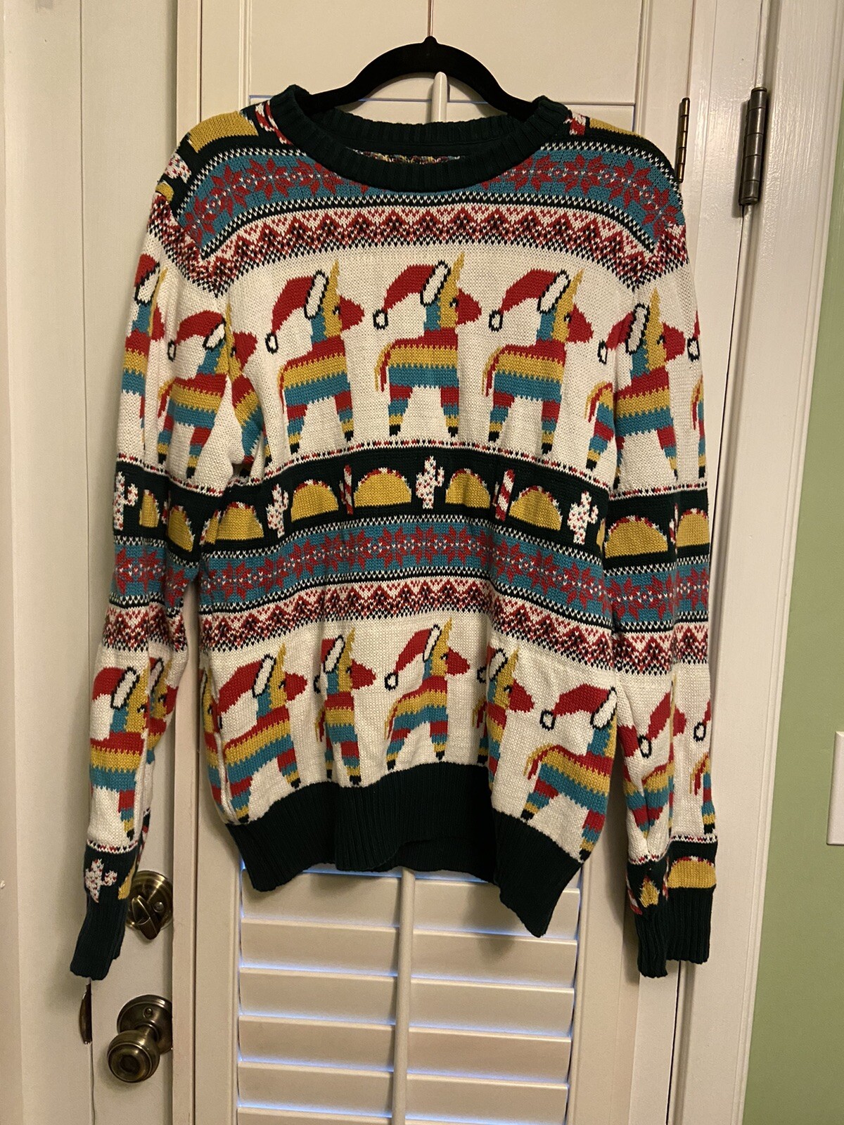 St John's Bay Llama Taco Ugly Christmas 