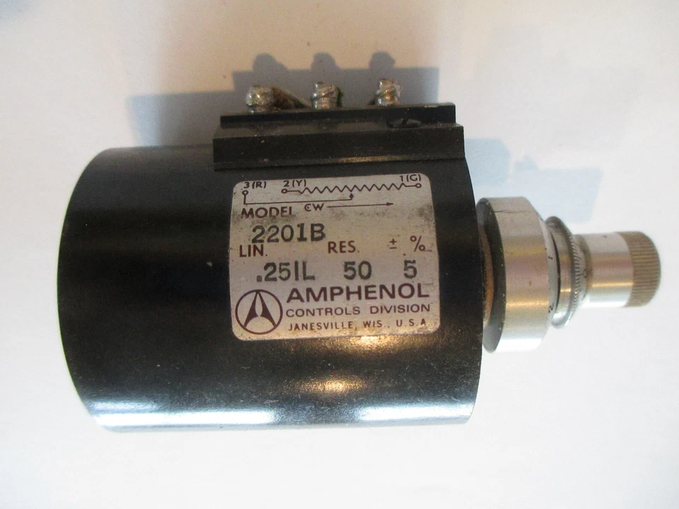 Potenciómetro de 10 vueltas Amphenol Controls 2201B A1 Foto 2 de 4