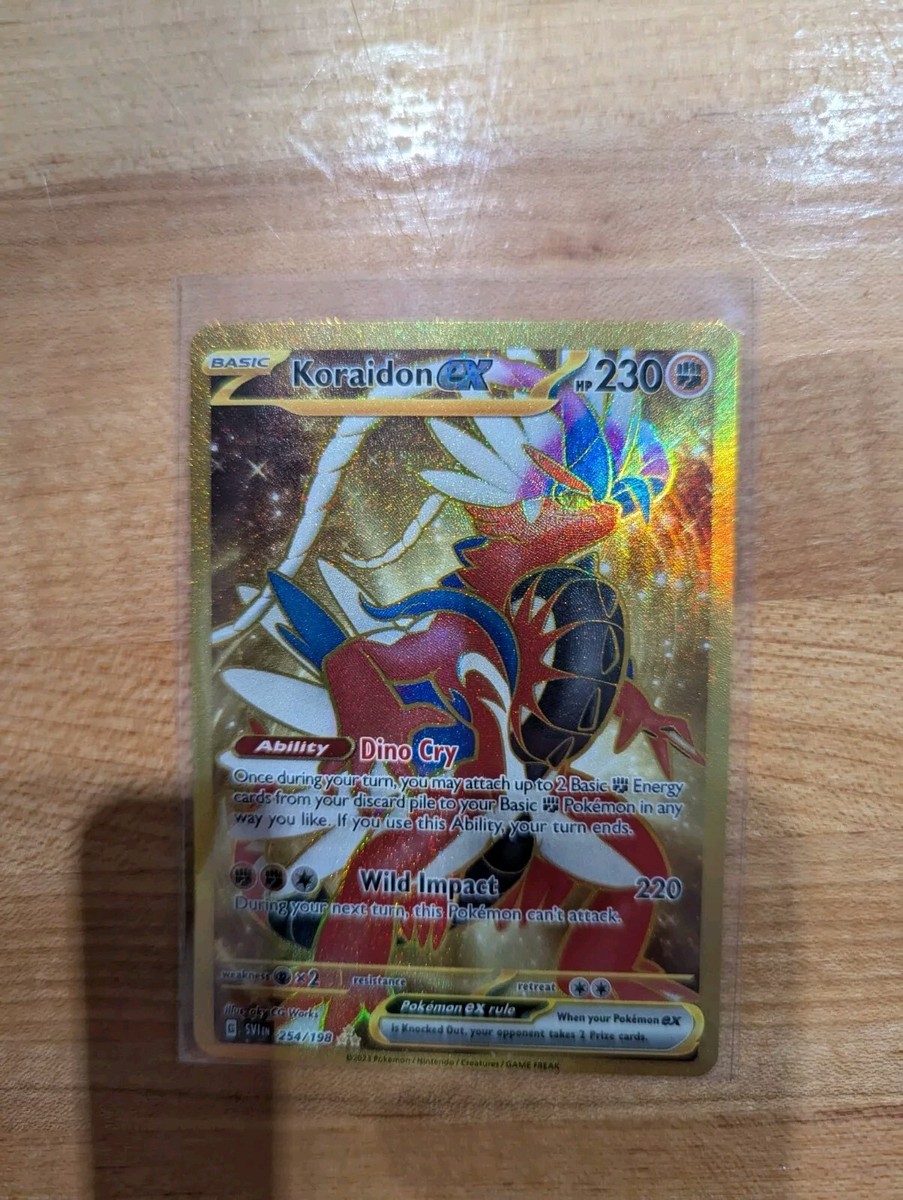 Koraidon ex 254/198 Gold Secret Rare Pokémon 2023 Scarlet & Violet