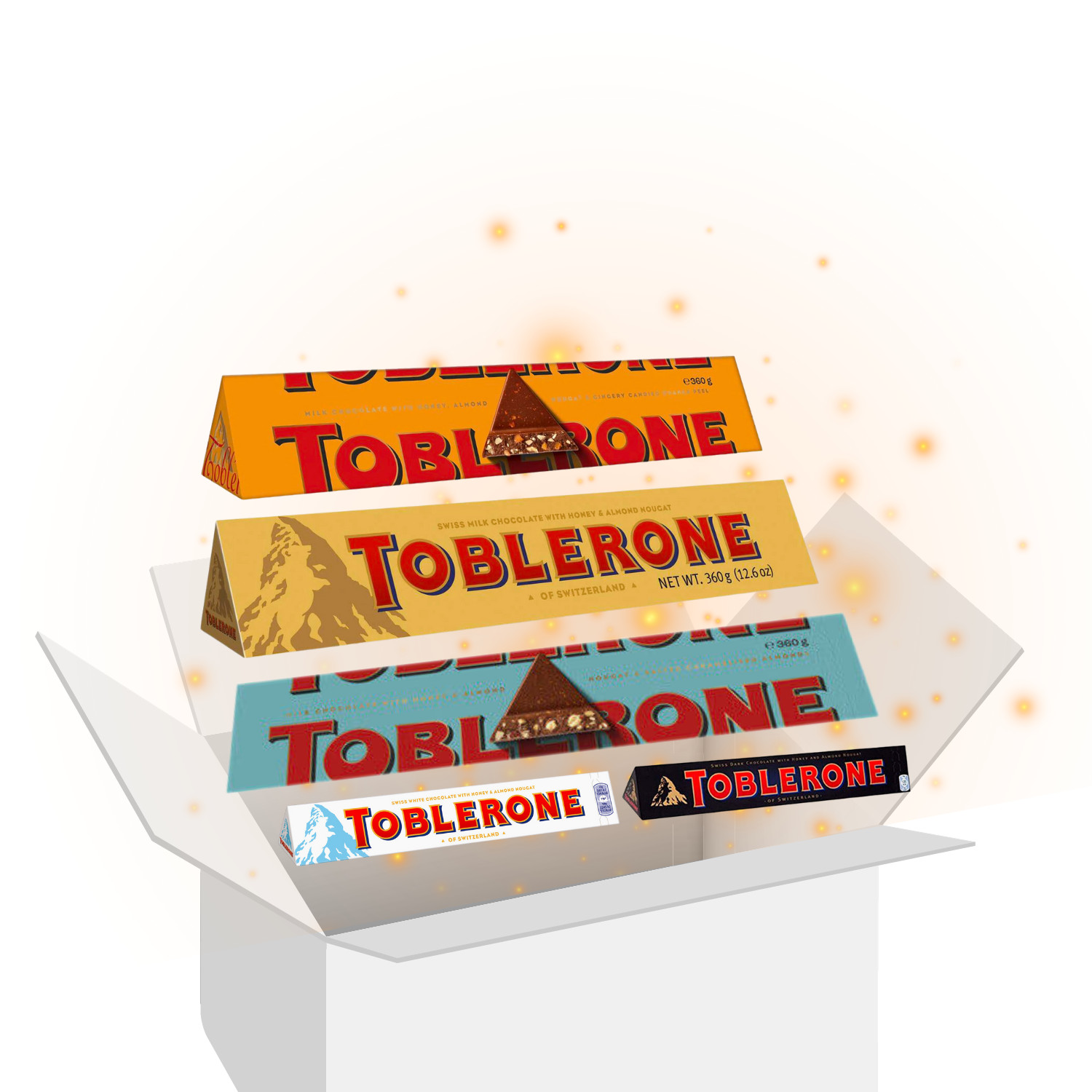 Toblerone Chocolate Variety Gift Box Set Bundle