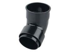 Osma Rainwater Downpipe Offset Bend Socket 67.5 Degree 68mm Black 0T025B