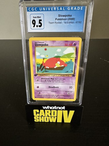 Slowpoke (1st Edition) graded CGC 10 for sale on eBay