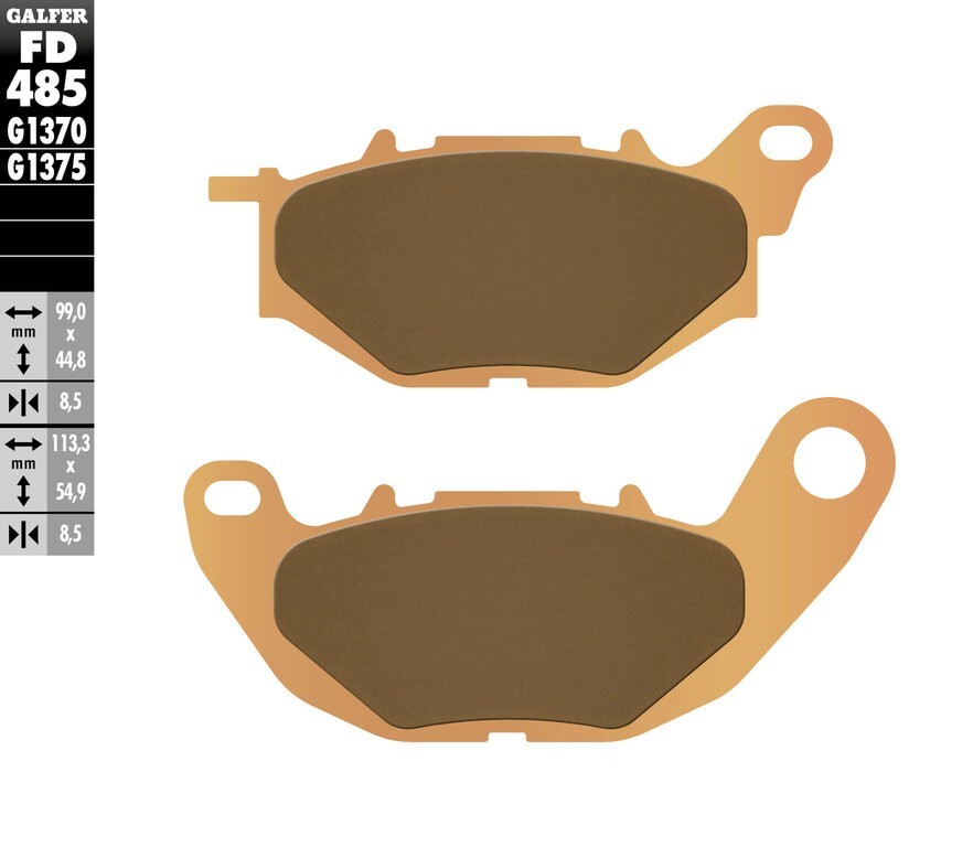 Plaquettes de frein frittées KH663 pour moto Yamaha YZF-R3 2015-2019