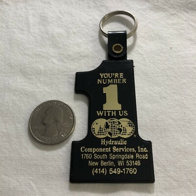 Hydraulic Component Services New Berlin Wisconsin #1 Keychain Key Ring #36049