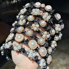 Alice Pearls Hairbands Headband Double Bangs Hairstyle Hairpin Fashion Hair Clip