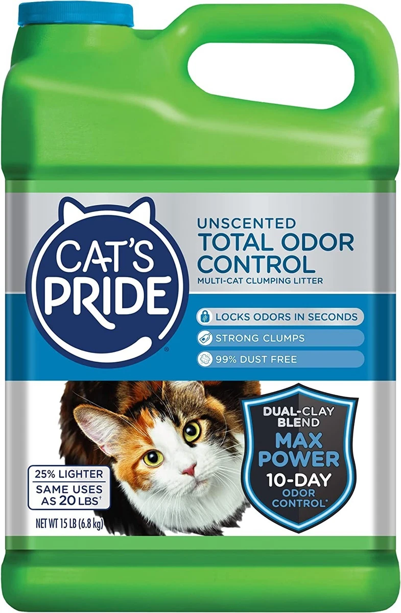Cat s Pride Max Power Clumping Clay Multi Cat Litter 15 Pounds Free Shipping