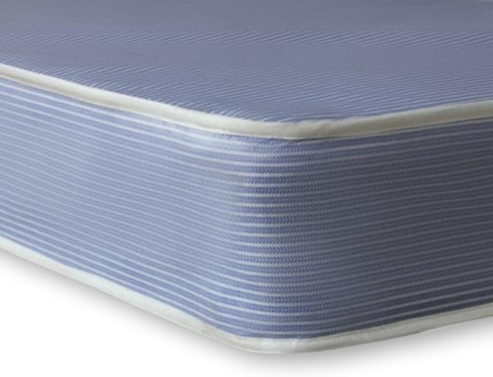 Colchón Impermeable Espuma con Memoria con Estilo Crosby Azul Profundidad 18cm-Todo Tamaño Reino Unido
