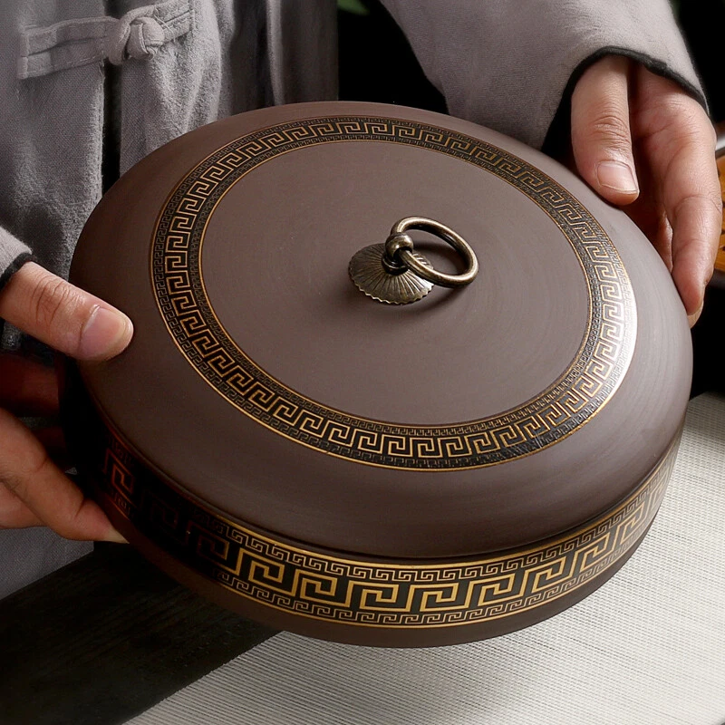 Chinese Yixing Zisha Purple Clay Tea Caddy Sealed Canister For Pu'er Loose Tea - Image 2 of 4