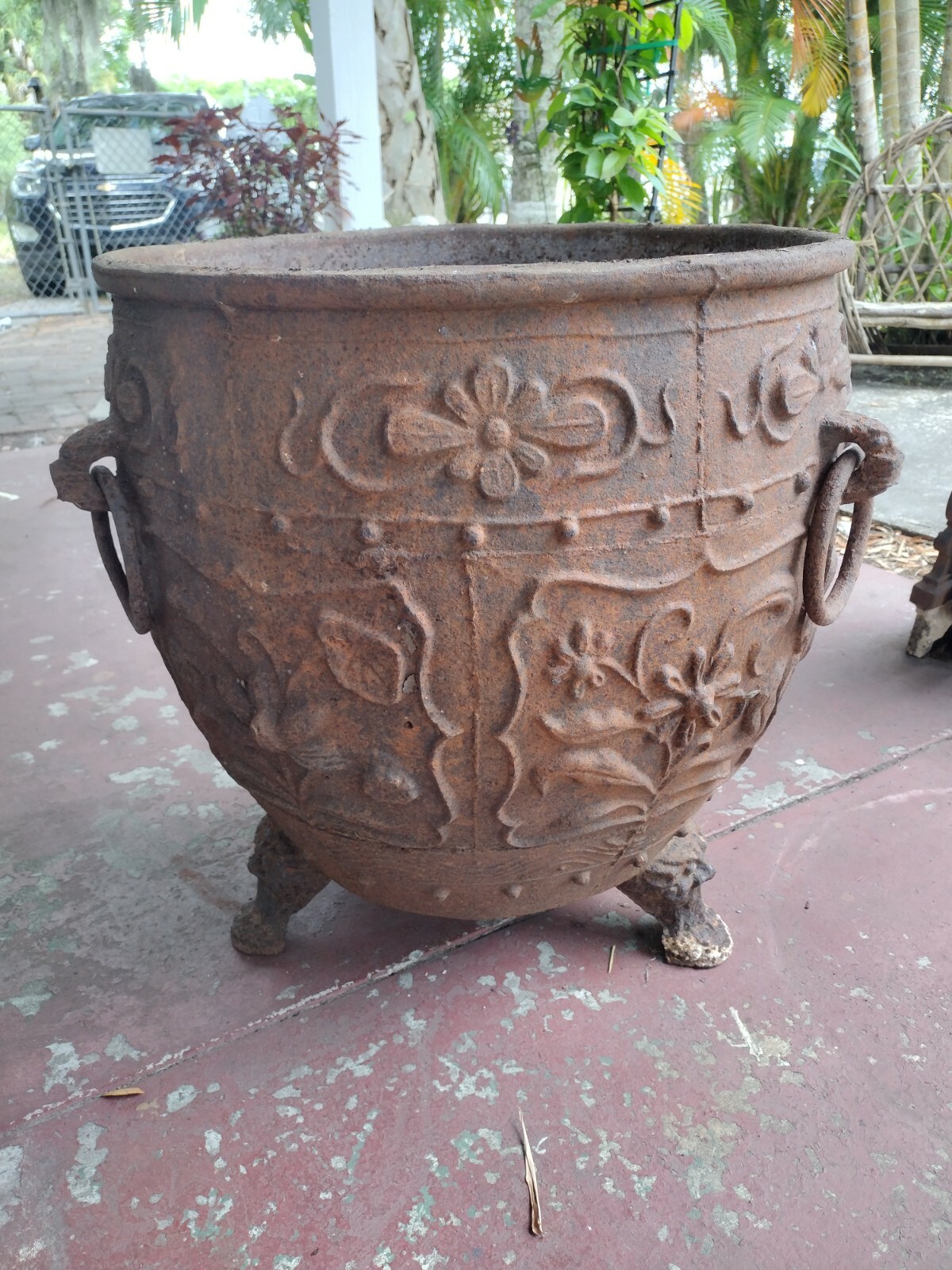 Extra Large Antique Cast Iron Cauldron eBay