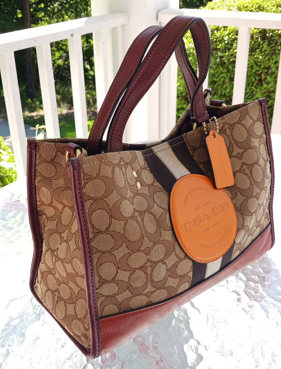 COACH 4113 DEMPSEY CARRYALL SIGNATURE C W/ VARSITY STRIPE