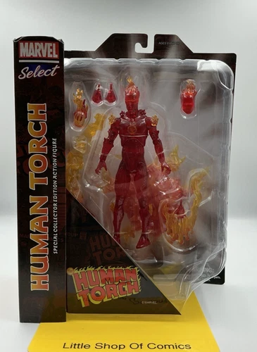 Figura de acción Marvel Select Human Torch 2021 Diamond Select Toys