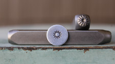 SUPPLY GUY 5mm Sun with Dark Rays Metal Punch Design Stamp SGCH-435