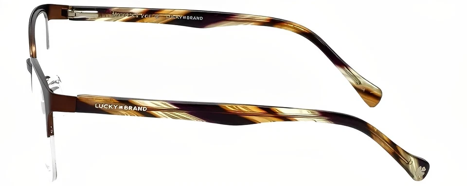 Nuevo marco de gafas LUCKY BRAND Rx con estuche blando - D105 / marrón (53-19-140) Foto 3 de 4