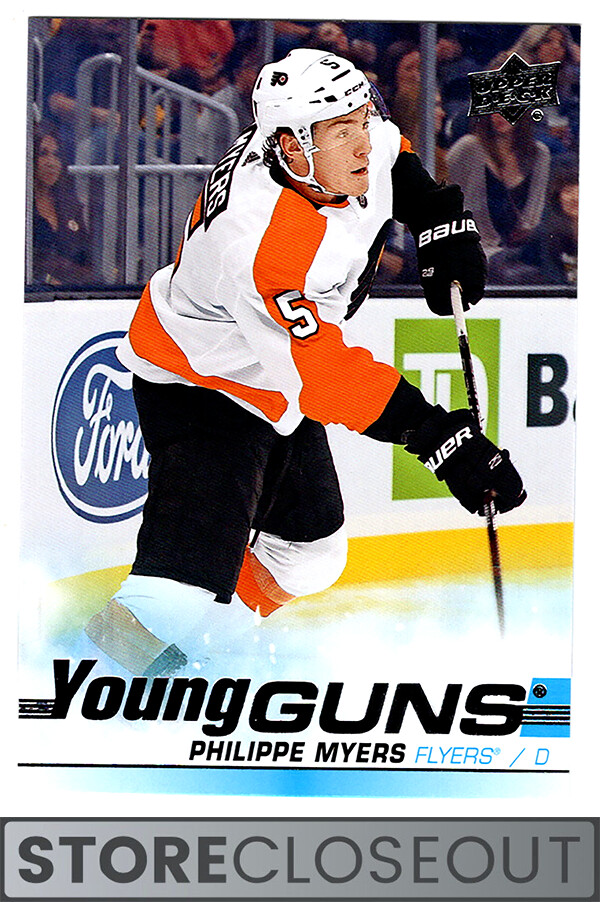 2019-20 Upper Deck #221 Philippe Myers Rookie Young Guns RC Philadelphia Flyers