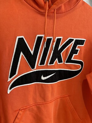 nike hoodie orange trance