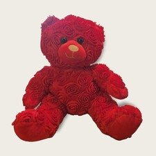 Red Roses Bear Build A Bear BAB Valentine Plush Stuffed Animal V-Day Love