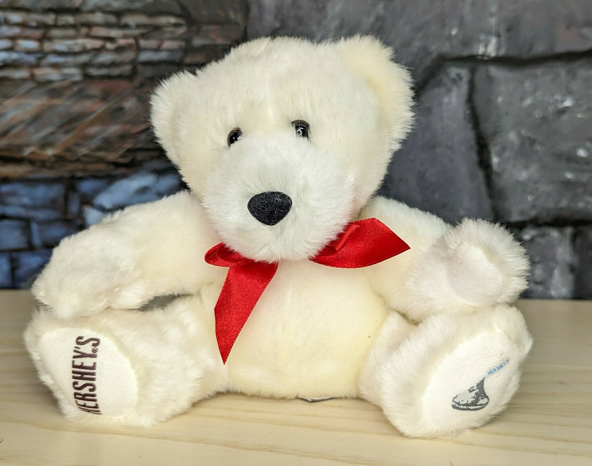 Hershey's Kisses White Teddy Bear Plush 6