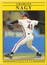 1991 Fleer Update Charles Nagy Cleveland Indians #U-20