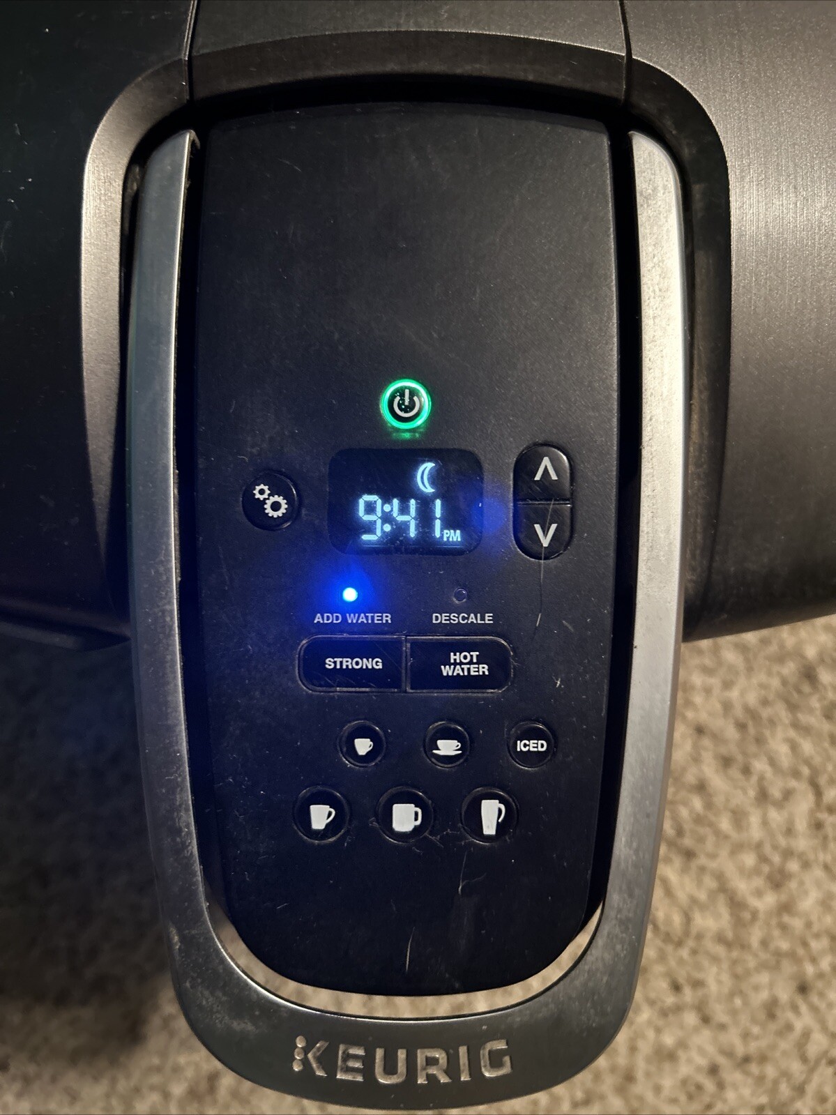 Keurig K-Elite Single Serve Coffee Maker with Temperature Control- Brushed Slate