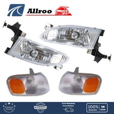 Headlight Corner Parking Lights For Toyota Corolla 1998-2000 Combo Set Halogen