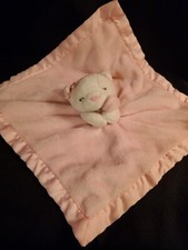 Carter's Lovey Security Blanket Pink Plush Kitty Kitten Cat
